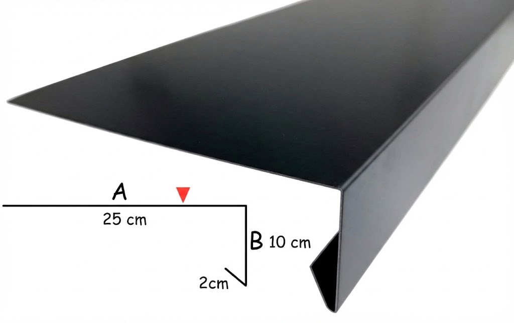 Profil balkonowy okapowy aluminiowy AVZ AVZ-PROFIL-001-1218T 22006855879357 Profile balkonowe AVZ